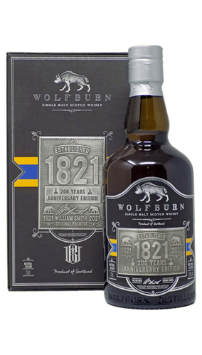 Wolfburn 1821 Single Malt 200th Anniversary Edition - 0,7 lt