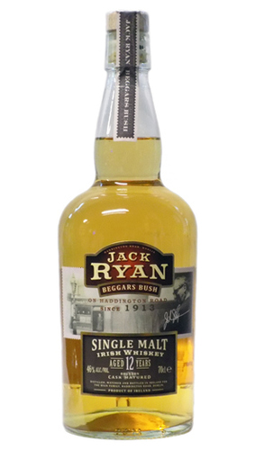Jack Ryan 12 years Beggars Bush Irish Single Malt Whiskey - 0,7 lt