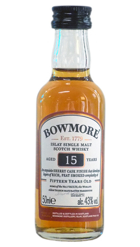 Bowmore 15 years-MINI - 0,05 lt