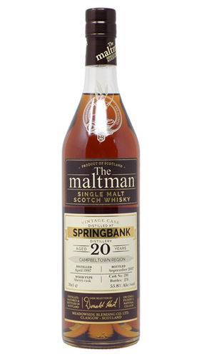 Springbank 1997, 20 years The Maltman 55,8% - 0,7 lt