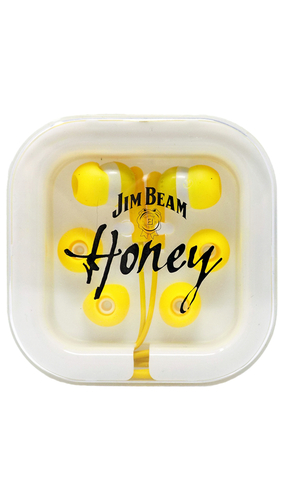 Werbe Jim Beam Whiskey Whiskey Kopfhörer In-Ear kabelgebunden "Honey-Edition" -