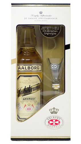 Aalborg  Jubilaeums Akvavit (in Geschenkbox mit Glas) - 0,7 lt