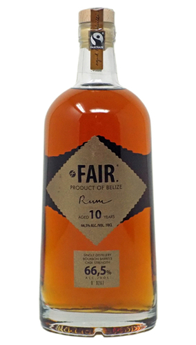 Fair 10 years Old Belize Cask Strength Rum 66,5% - 0,7 lt