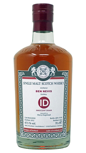 Malts of Scotland Ben Nevis 2012-2022 Sherry HHD 47,5% - 0,7 lt