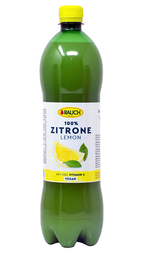 Zitronensaft 100% Rauch 1,0 Liter (PET) - 1 lt