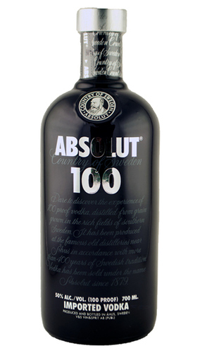Absolut 100, 50% (black bottle) - 0,7 lt