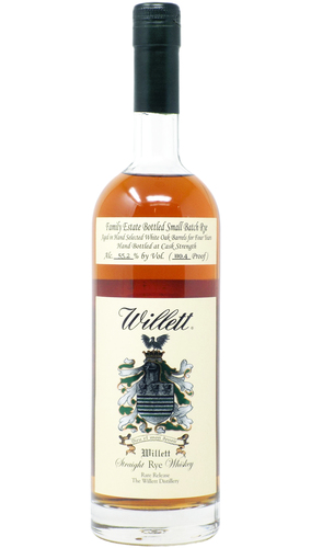 Willett Family Estate 4 years Small Batch Rye - 0,75 lt