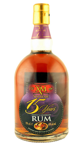 XM 15 years, Supreme Demerara Rum - 0,7 lt